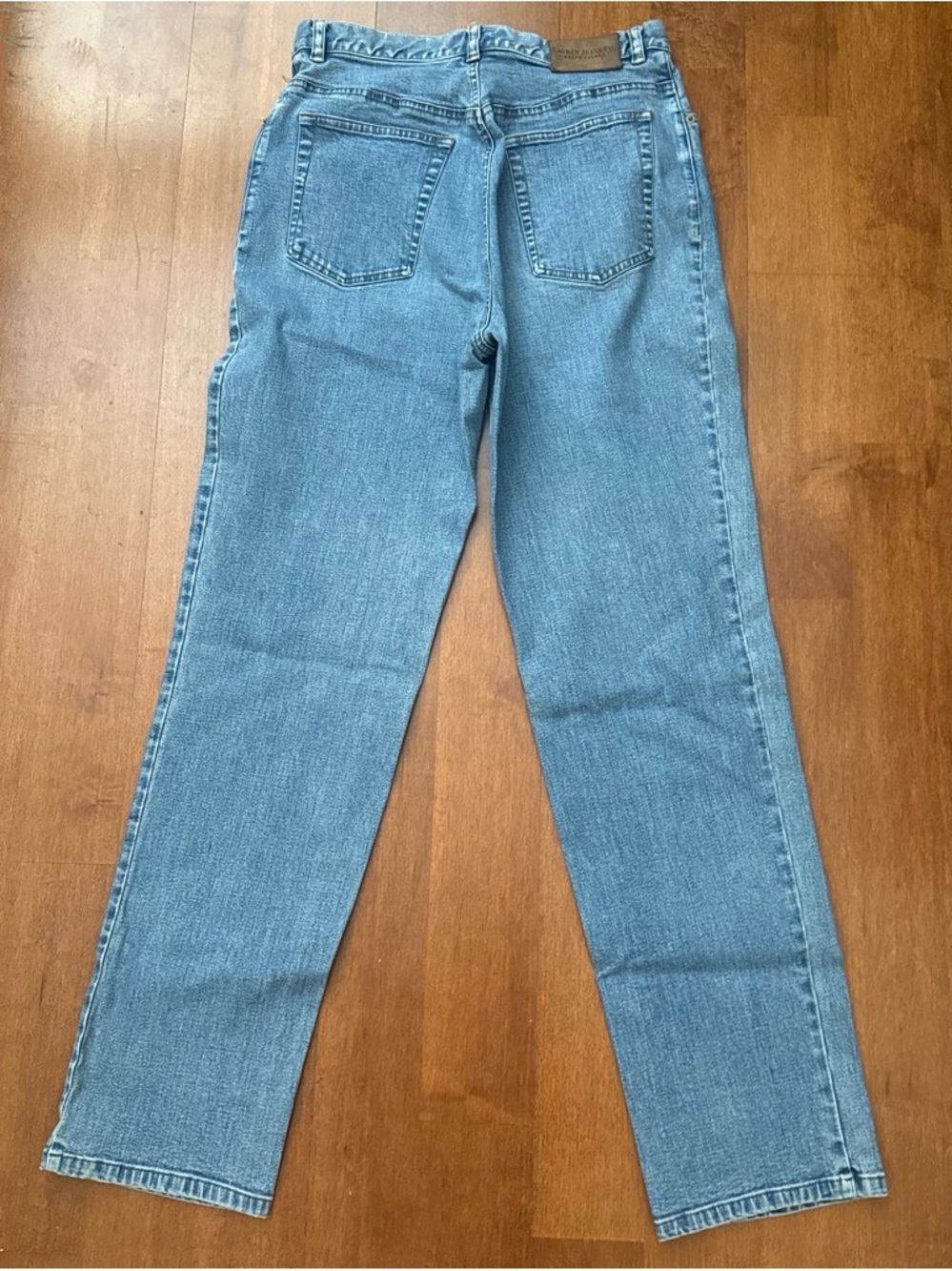 Vtg Ralph Lauren Lauren Jeans Women’s Blue High Rise Straight Leg Soft Mom Jeans